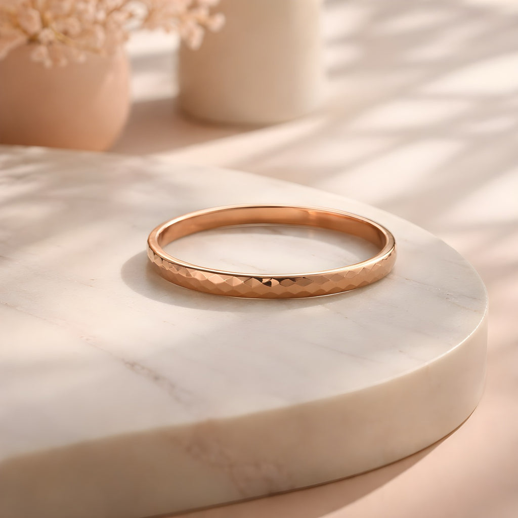 The Nitya Bangle - Rose Gold